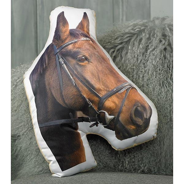 Leather Horse Straps Cushion 50 x 50 – Castlefin Equestrian