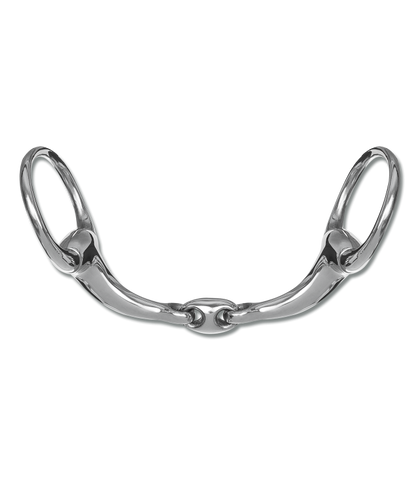 Anatomical eggbutt bit, double jointed 6520916