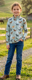 Horse Print Mesh Shirt