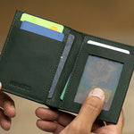 Miajee's Handcrafted Stingray Minimalist Wallet with ID Card Holder