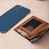Miajee's Handcrafted Stingray Minimalist Wallet with ID Card Holder