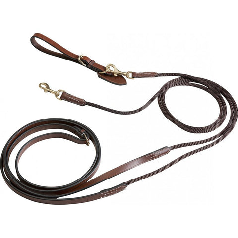PRO LEATHER/ROPE DRAW REINS